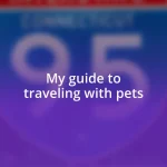 My guide to traveling with pets